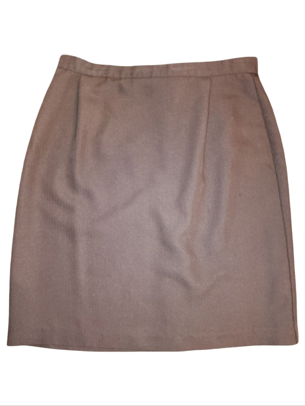 KATHIE LEE COLLECTION Vintage Classic Brown Pencil Skirt Timeless Office Staple